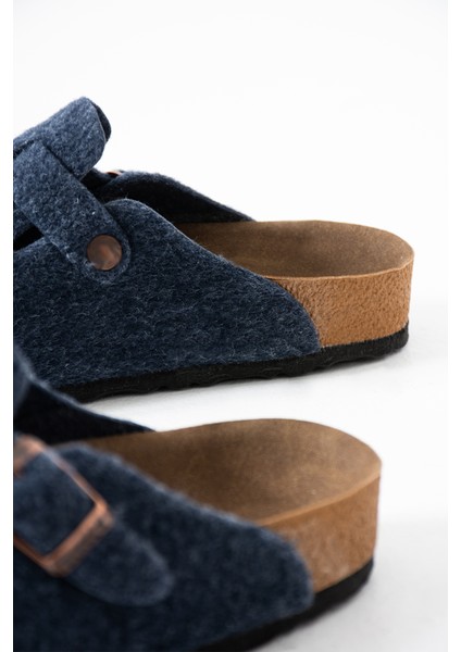 Keçe Kışlık Önü Kapalı Anatomik Taban Tokalı Sabo Terlik fırsatları