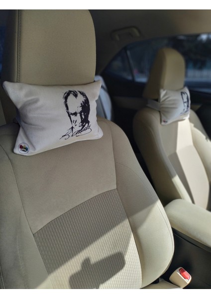 Atatürk Baskılı Araç Boyun Yastığı, Baby Face Kumaş fiyatları