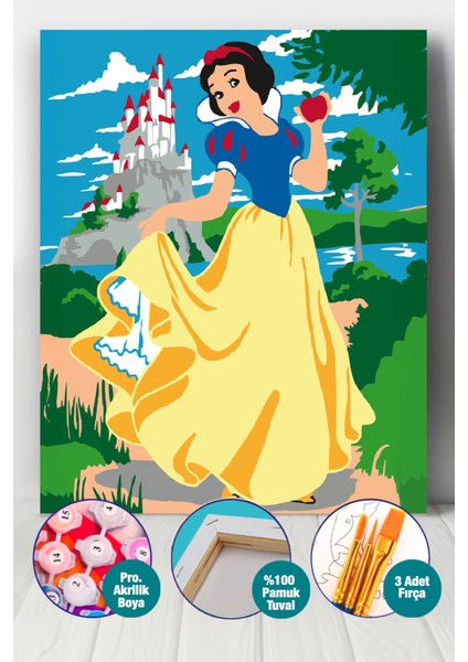 Pamuk Prenses Sayılarla Boyama Seti