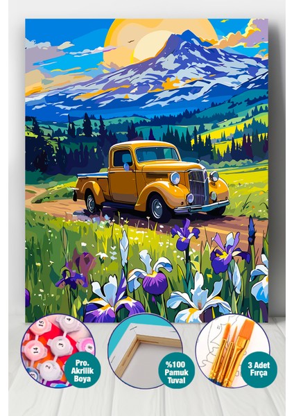 Dağ Yolu Sayılarla Boyama Seti