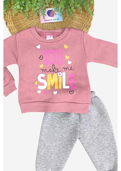 1-4 Yaş Kız Çocuk Baskılı 3iplik Şardonlu Mevsimlik Alt Üst 2li Uzun Kollu Takım Kışlık fiyatları