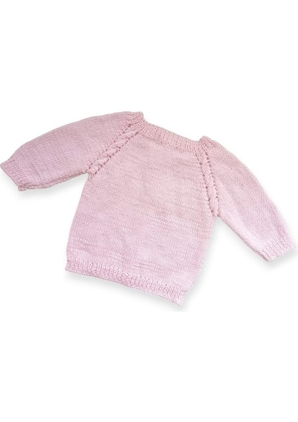 1-2 Yaş Örgü Kız Bebek Hırkası