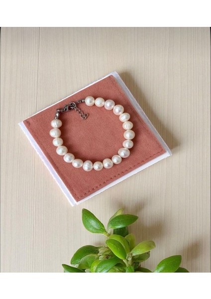 Gerçek Doğal Beyaz Inci Kadın 8 mm Bileklik Çelik Bağlantı Aparatlı Sade Gelin Incisi fiyatları