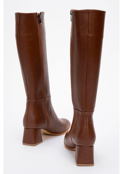 Ökçeli Kadın Çizme Kahve Cilt fırsatları