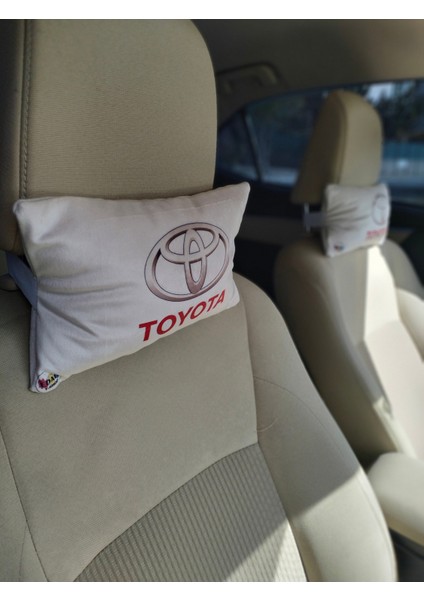 Toyota Logo Baskılı Tüm Modellere Uyumlu Araç Boyun Yastığı, Baby Face Kumaş fiyatları