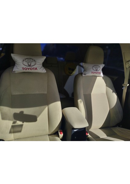 Toyota Logo Baskılı Tüm Modellere Uyumlu Araç Boyun Yastığı, Baby Face Kumaş fırsatları