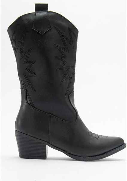 Kaydırmaz Yıldız Desenli Çizme Siyah Cilt fiyatları