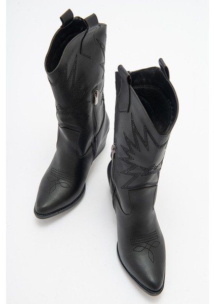 Kaydırmaz Yıldız Desenli Çizme Siyah Cilt indirimleri