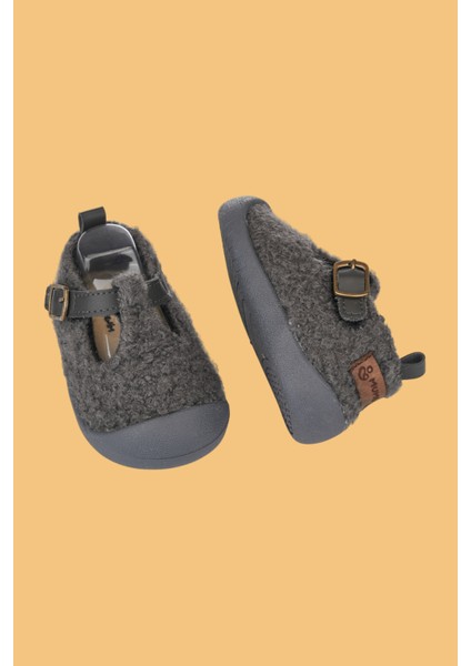 Togo Unisex Çocuk Bebek Siyah Günlük Babet Ayakkabısı - Ortopedik, Kaymaz Rahat ve Esnek fırsatları