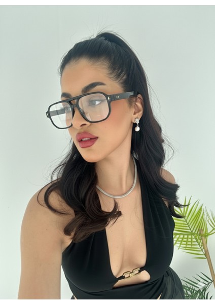 Clever Siyah Çift Köprülü Mavi Işık Korumalı Ekran Gözlüğü 55 Ekartman Camı Değişir fiyatları