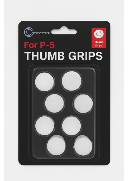 8’li Oyun Kolu Analog Silikon Koruyucu Beyaz – Ps5 / Ps4 / Xbox / Switch Pro Uyumlu