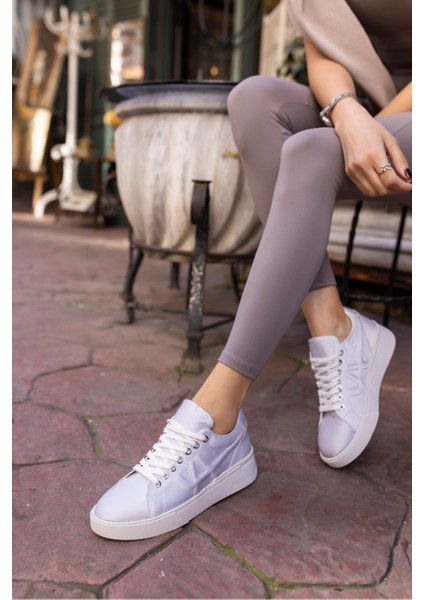 Jacib Kadın Gumus Saten Sneaker modelleri
