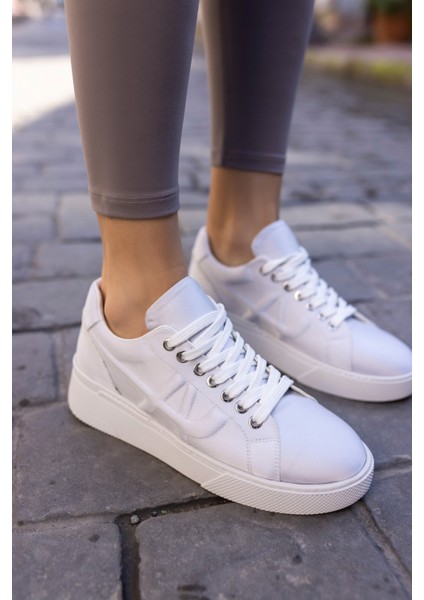 Jacib Kadın Gumus Saten Sneaker