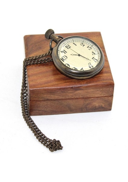 Seri A Köstekli Saat Ahşap Kutulu Pirinç