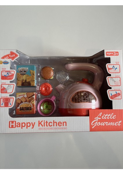 Pilli Işıklı Sesli Duman Çıkaran Kettle Oyun Seti