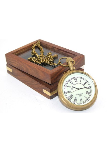 Seri C Köstekli Saat Ahşap Kutulu