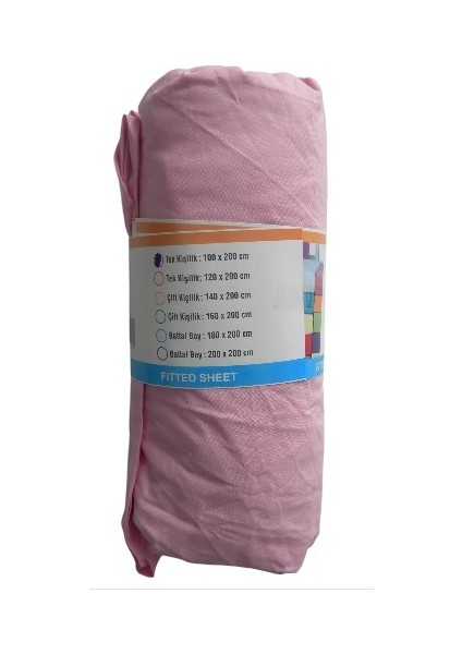 Tek Kişilik Fitted Çarşaf(Pembe) fırsatları