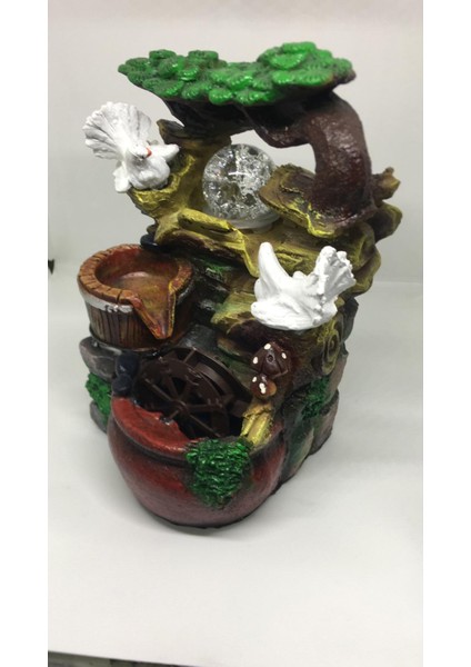 Renk Değiştiren Işıklı Su Değirmeni Şelale Kuşlu fiyatları