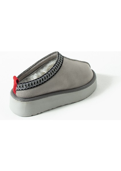 Süet Içi Kürklü Düz Taban Sabo Kışlık Kadın Terlik modelleri