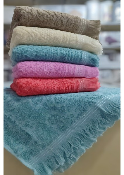 12 Adet Saçaklı El Yüz Havlusu