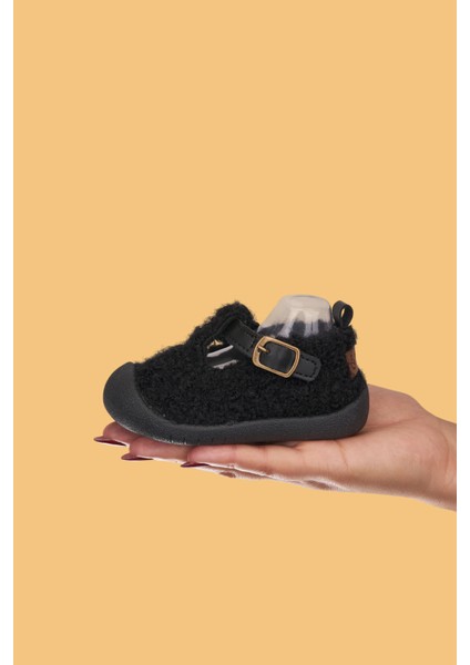 Togo Unisex Çocuk Bebek Siyah Günlük Babet Ayakkabısı - Ortopedik, Kaymaz Rahat ve Esnek modelleri