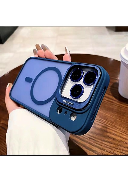 iPhone 17 Pro Max Safir Kamera Lens Koruma Hediyeli Magsafe Özellikli Standlı Mat Lüks Zırhlı Kılıf fiyatları