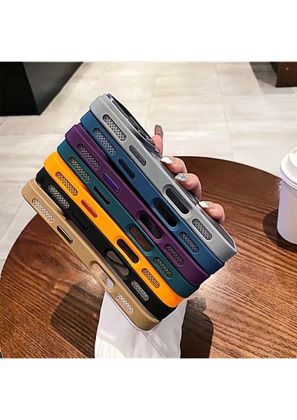 iPhone 17 Pro Max Safir Kamera Lens Koruma Hediyeli Magsafe Özellikli Standlı Mat Lüks Zırhlı Kılıf
