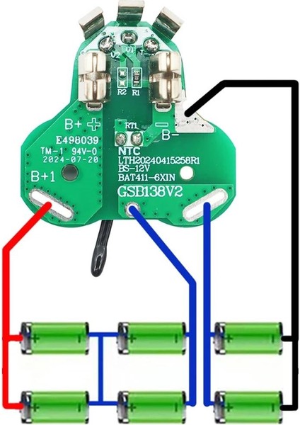 Powermaster PM-28350 Bosch BAT411 12V Akülü Matkap Uyumlu Batarya Pil Koruma Bms Devresi fiyatları