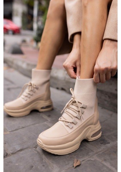 Jazu Kadın Siyah Trıko Detay Dolgu Topuklu Bot fırsatları