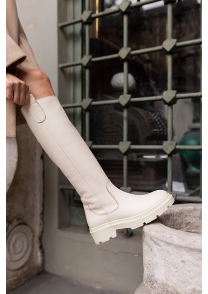 Raymom Kadin Siyah Gercek Deri Fermuarli Çizme modelleri