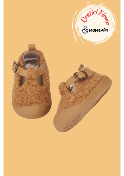 Togo Unisex Çocuk Bebek Siyah Günlük Babet Ayakkabısı - Ortopedik, Kaymaz Rahat ve Esnek