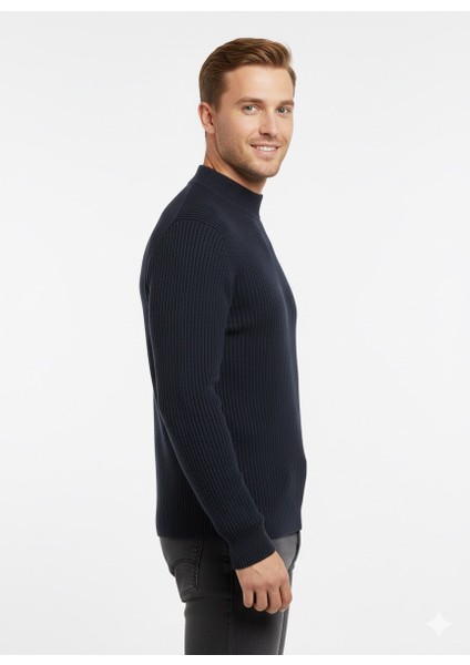 Erkek Büyük Beden Yarım Balıkçı Kazak 881 fiyatları