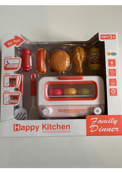 Pilli Işıklı Müzikli Mikrodalga Fırın Oyun Seti