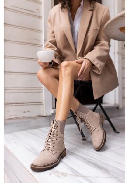 Brandt Kadın Kahve Gercek Suet Lastıklı Postal Bot fiyatları