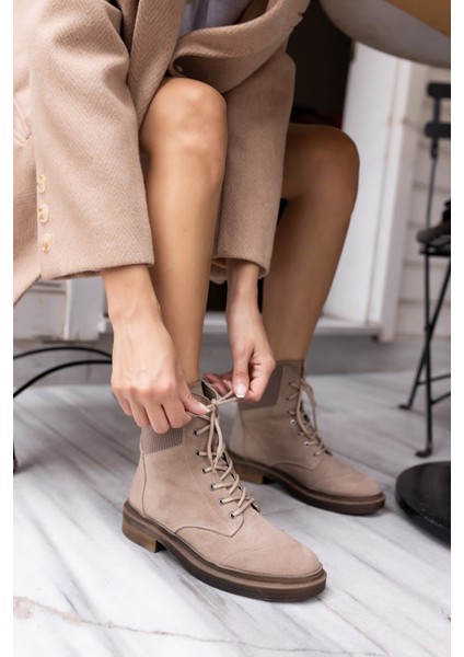 Brandt Kadın Kahve Gercek Suet Lastıklı Postal Bot fırsatları