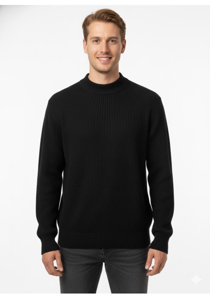 Erkek Büyük Beden Yarım Balıkçı Kazak 881