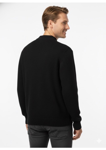 Erkek Büyük Beden Yarım Balıkçı Kazak 881 modelleri