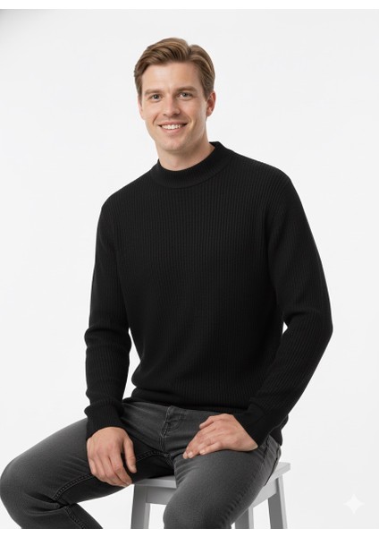 Erkek Büyük Beden Yarım Balıkçı Kazak 881 fırsatları