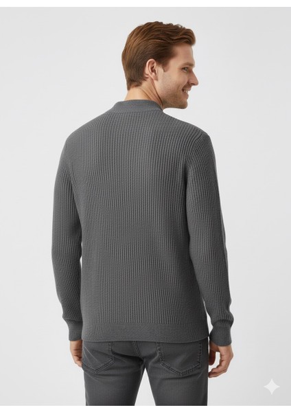 Erkek Büyük Beden Yarım Balıkçı Kazak 881 modelleri