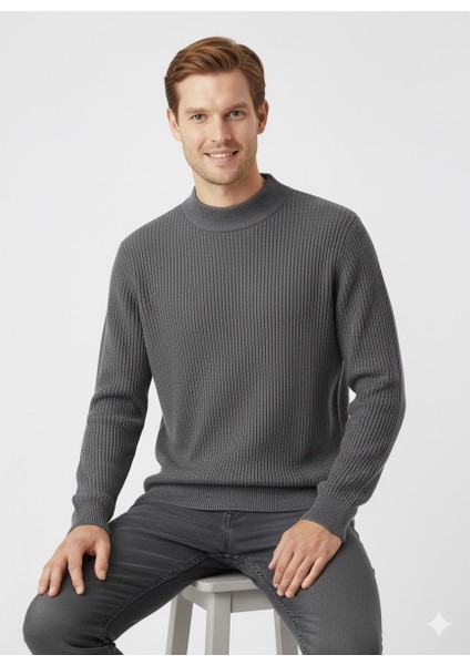 Erkek Büyük Beden Yarım Balıkçı Kazak 881 fırsatları