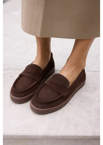 Craft Kadın Vizon Gercek Suet Loafer Ayakkabi modelleri