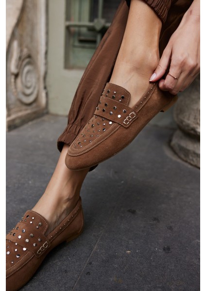 Toscana Kadın Siyah Gercek Suet Pim Detay Babet fırsatları