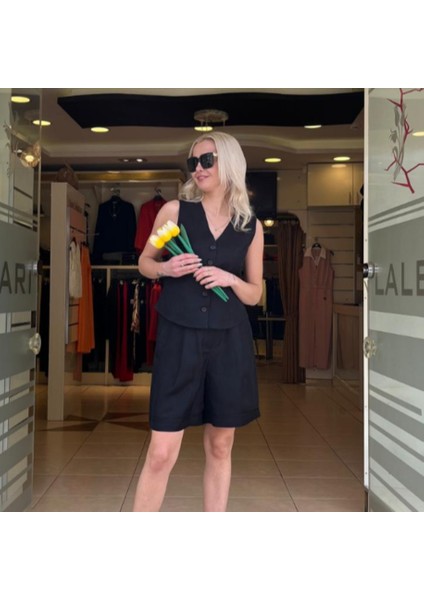 Keten Kumaş Yelek modelleri