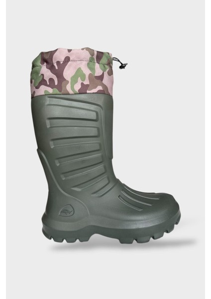 Termal Kamuflaj Desen Eva Kauçuk Ev Bahçe Hobi Avcı Çizmesi Haki