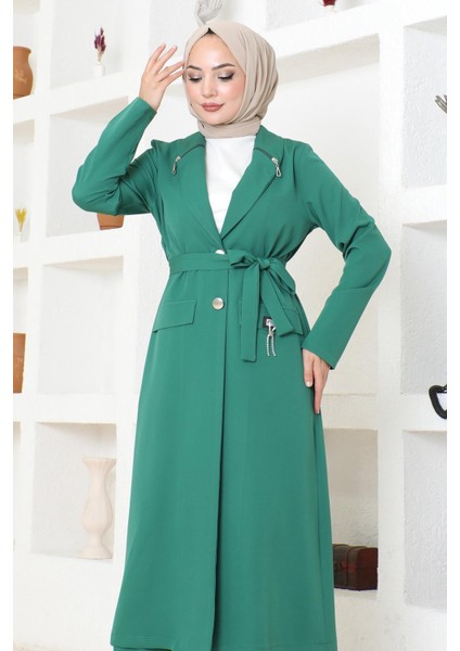 Fermuar Detaylı Takım Zümrüt 19201 fiyatları