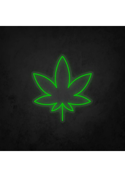 Yeşil Yaprak Neon LED