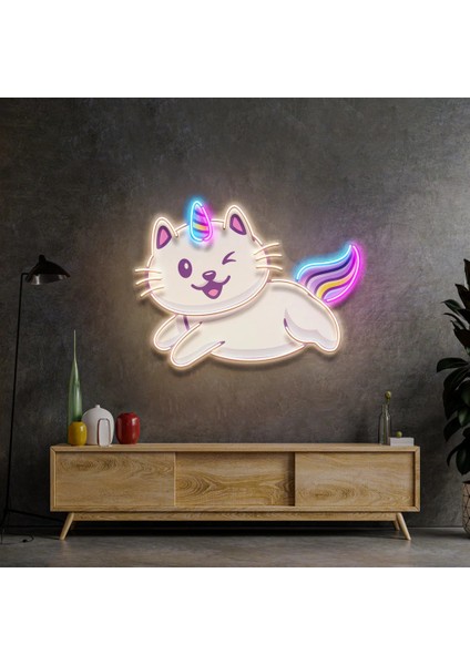 Unicorn Kedi Neon LED