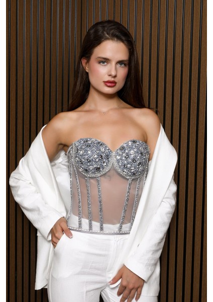 Siyah Taşlı El Yapımı Elegant Korse – Halloween Black Swan Korse modelleri