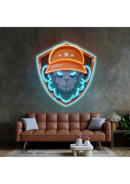 Gorilla Head Neon LED