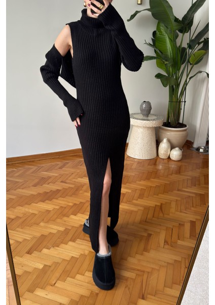Triko Bluzlu Ithal Elbise Takım- Siyah modelleri